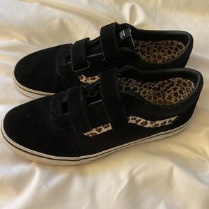 🦋 Leopard Velcro Vans 🦋